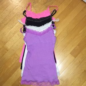 ***4 PACK*** Justice laced camis